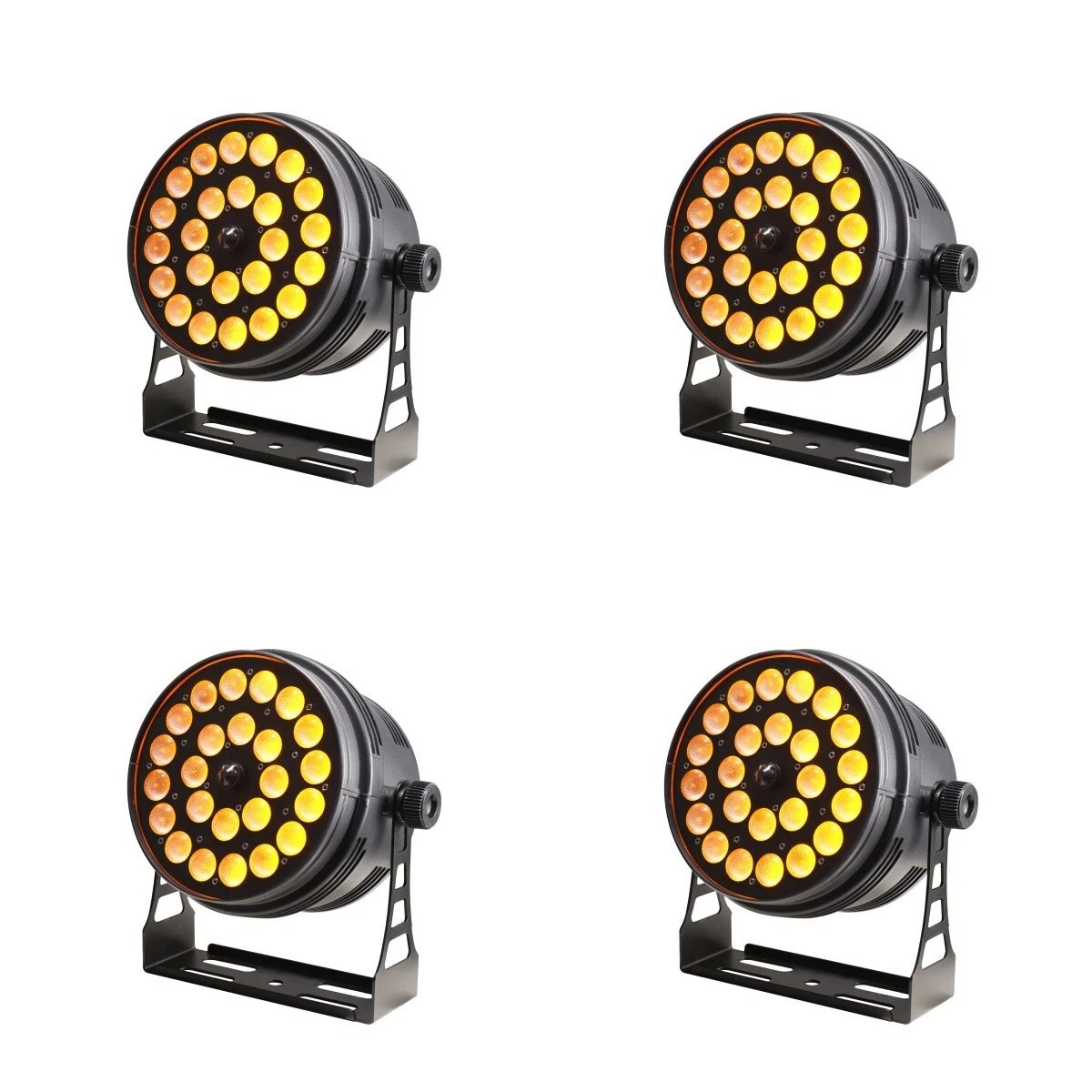 4pc Indoor par 18x18W 6in1 led zoom Par 10-60 degree W/powercon wash par light
