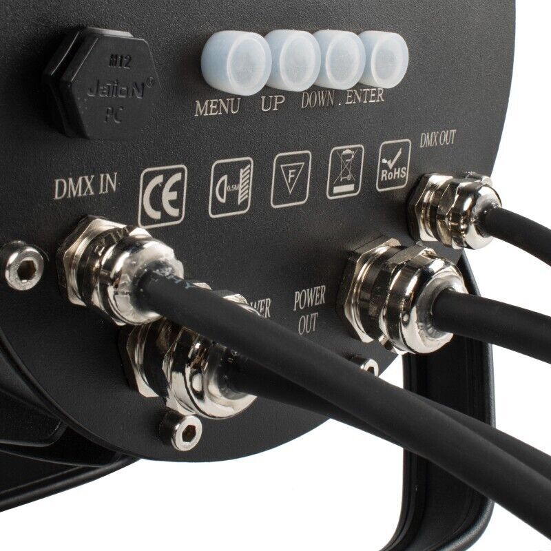 8PCS SHEHDS IP65 Outdoor Waterproof 7x18w LED Par Stage Lighting RGBWA UV