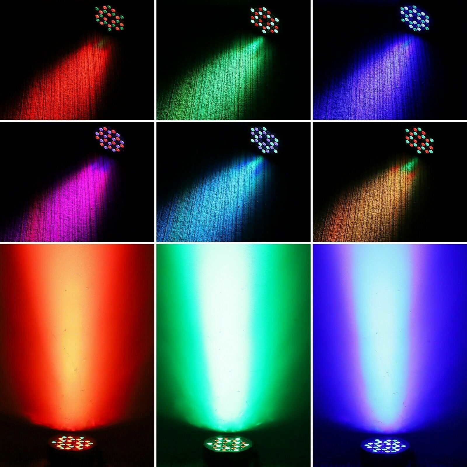 Rechargeable Battery Par 36 LED Wash Stage Light RGB DMX Disco Show Event