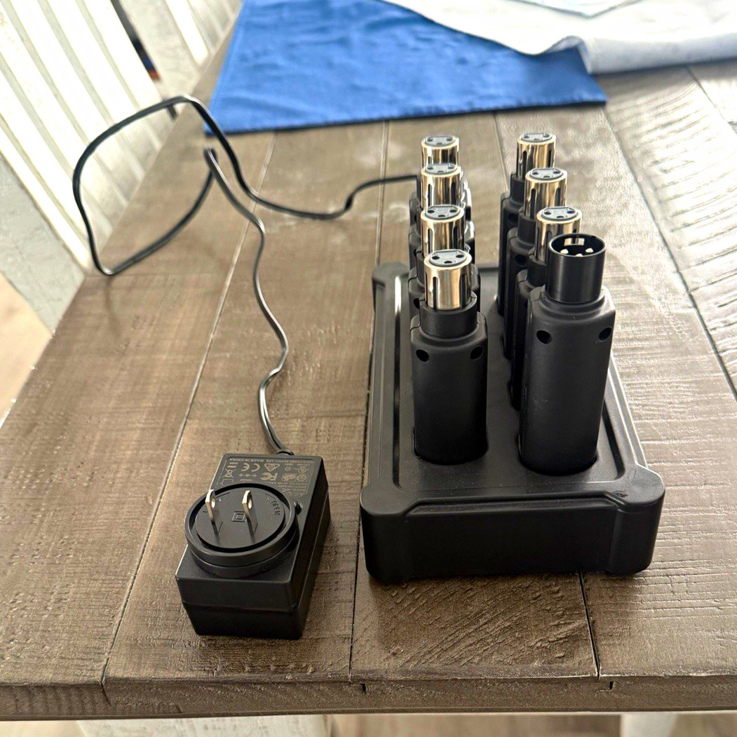 Chauvet DJ D-Fi XLR RX Wireless DMX XLR Receiver w/ Charging Dock & Adapter