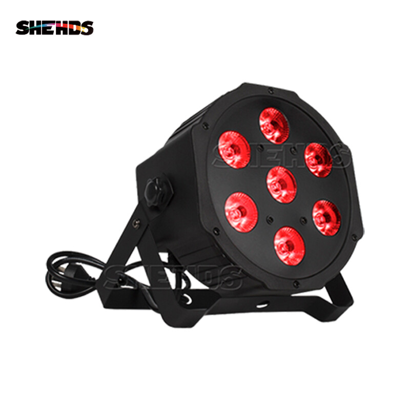 7x18w LED Stage PAR Light RGBW DMX Beam Wash Lighting Club Party DJ Disco Lights