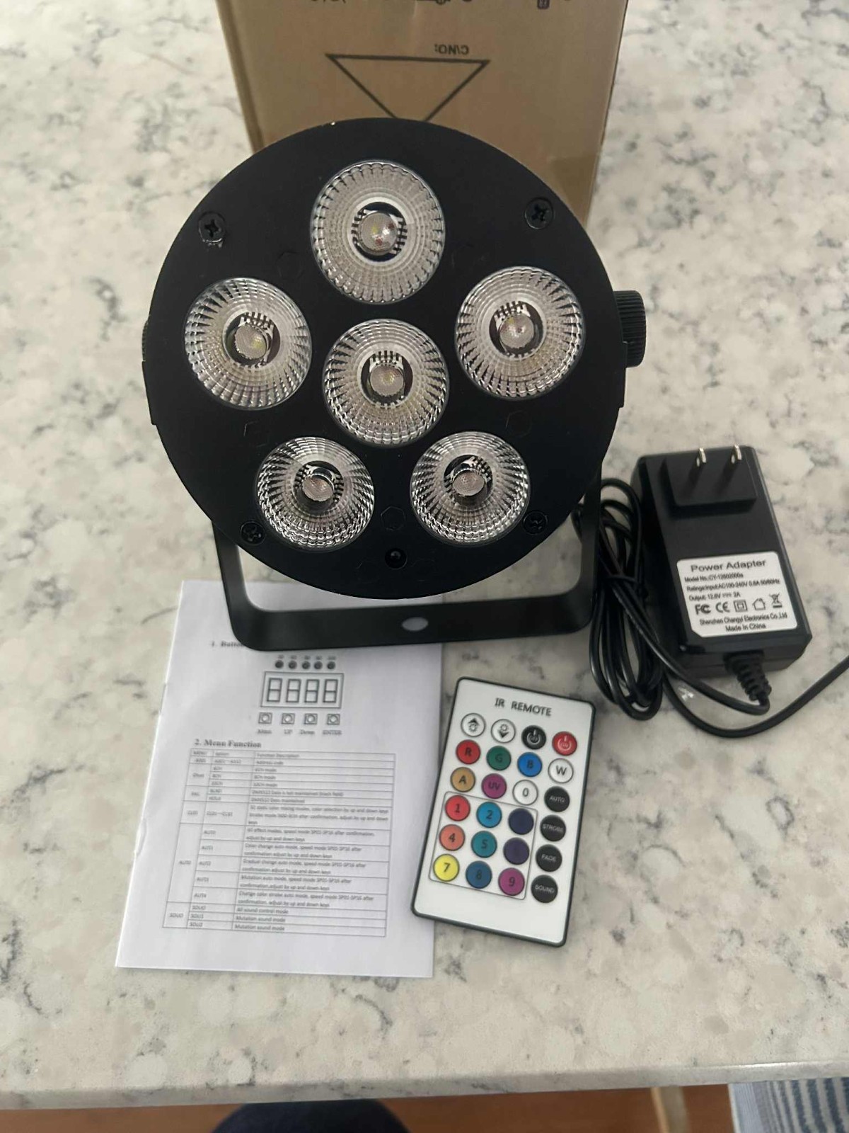 225W Par Light RGBWA+UV with Battery LED DJ Stage Effect Lighting