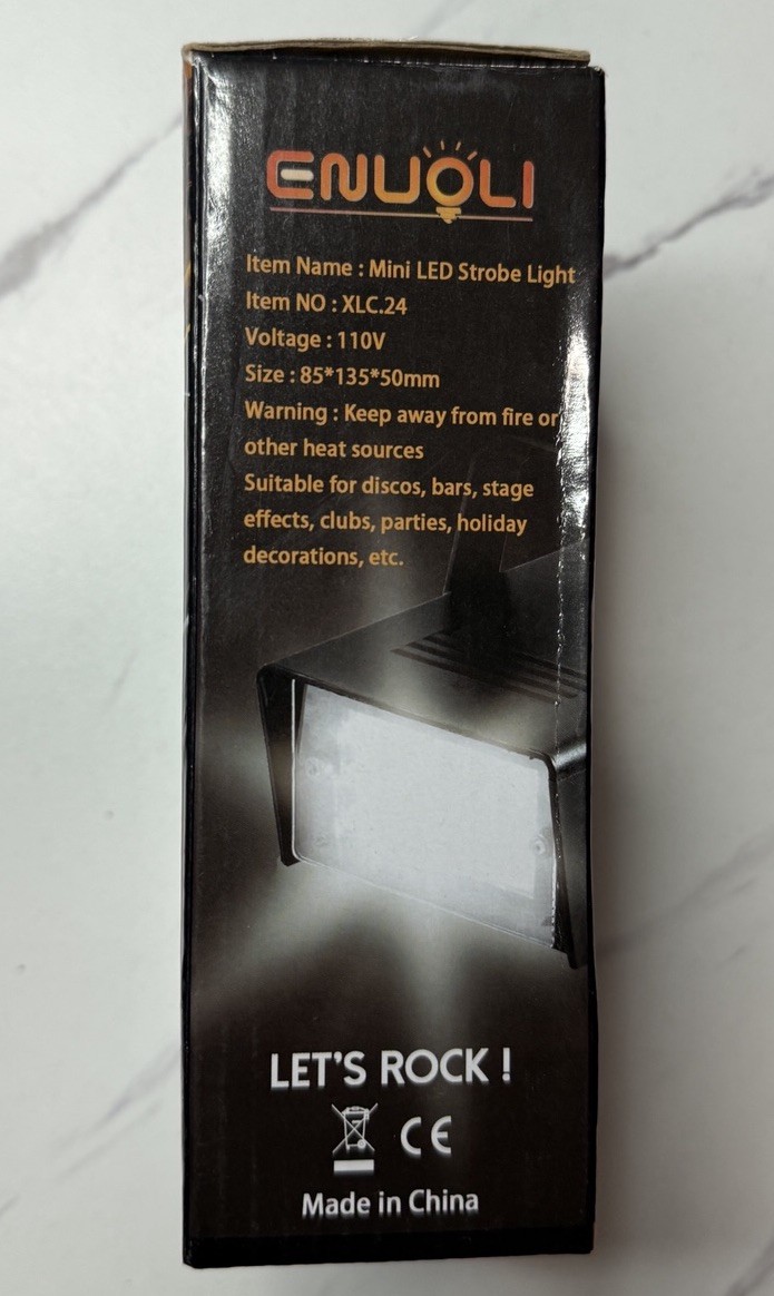ENUOLI Mini LED Strobe Effect Light Sound Activated 110V XLC.24
