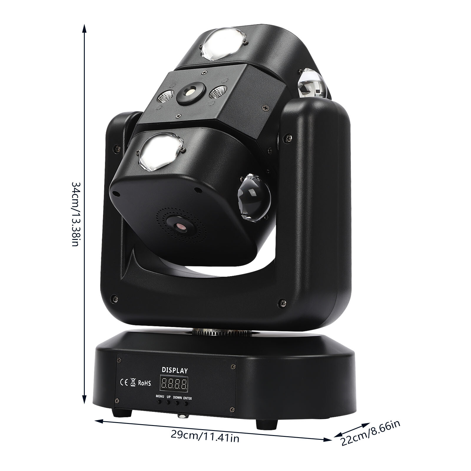 120W LED Laser Beam Moving Head Stage Light DMX Gobo Spot Lighting DJ Disco Bar