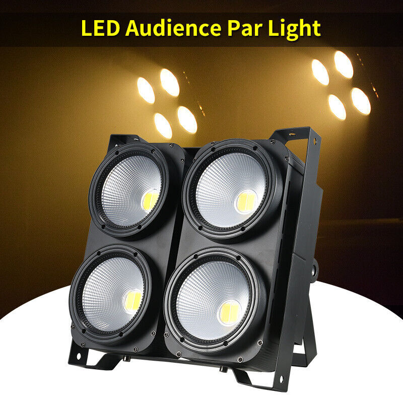 200W COB LED Par Lights DMX Stage DJ Audience Blinder Light Warm Cool White