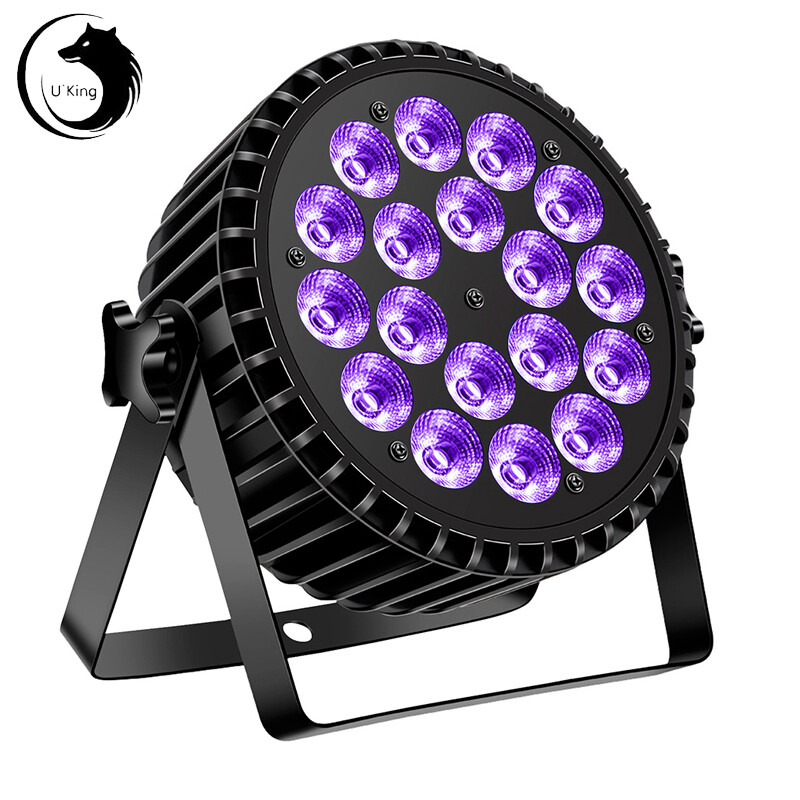 U’King Cast Aluminum 18 *10W 4 IN 1 RGBW LED Par DMX Stage Effect Light DJ Disco