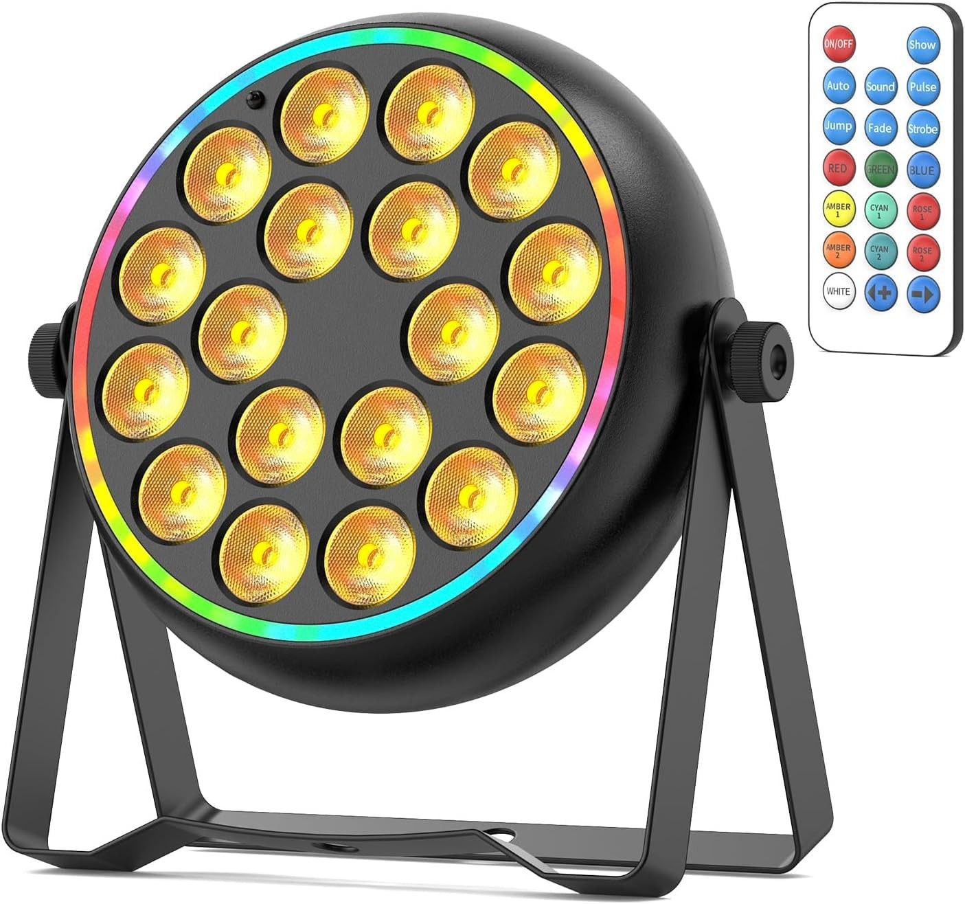 RGBW LED Par Stage Light Sound Activated DMX Control DJ Strobe Effects