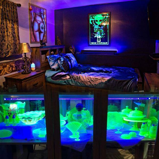 LED UV Black Light Fixtures 395nm Light Bar Strip Party Club DJ Lights Lamp US