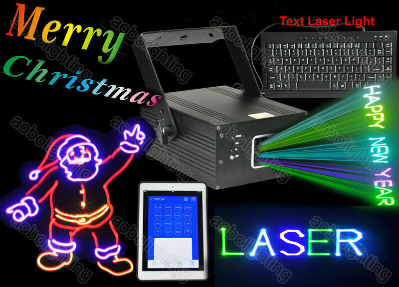 aobolighting RGB Disco DJ Remote APP Text Keyboard Animation Stage Laser Lights