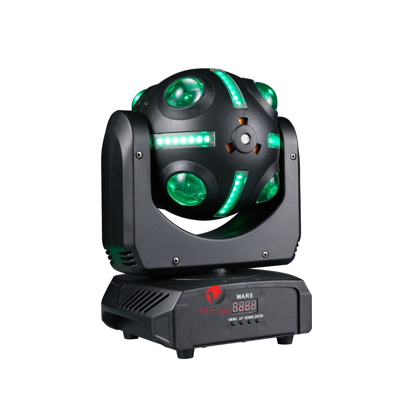 2XNew 120W Mars LED Moving Head Ball Light RGBW Infinite Rotation Stage Lighting