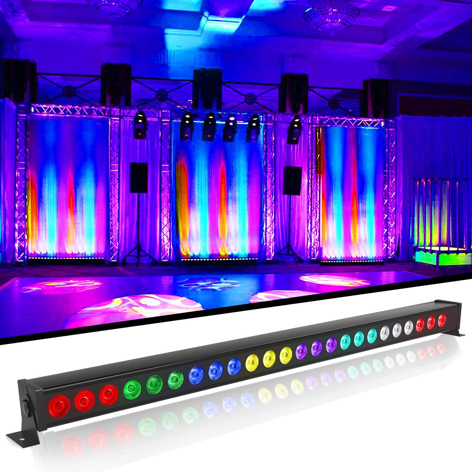 RGB 120W LED DMX Light Bar Show Party Disco DJ Stage Lighting Wall Washer