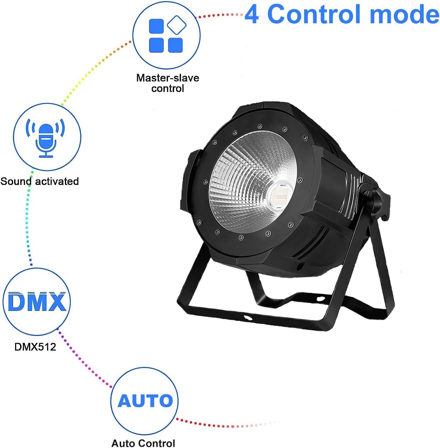100w COB RGBW 4 in 1 par Light cob led Stage Effect Lighting for Wedding Church