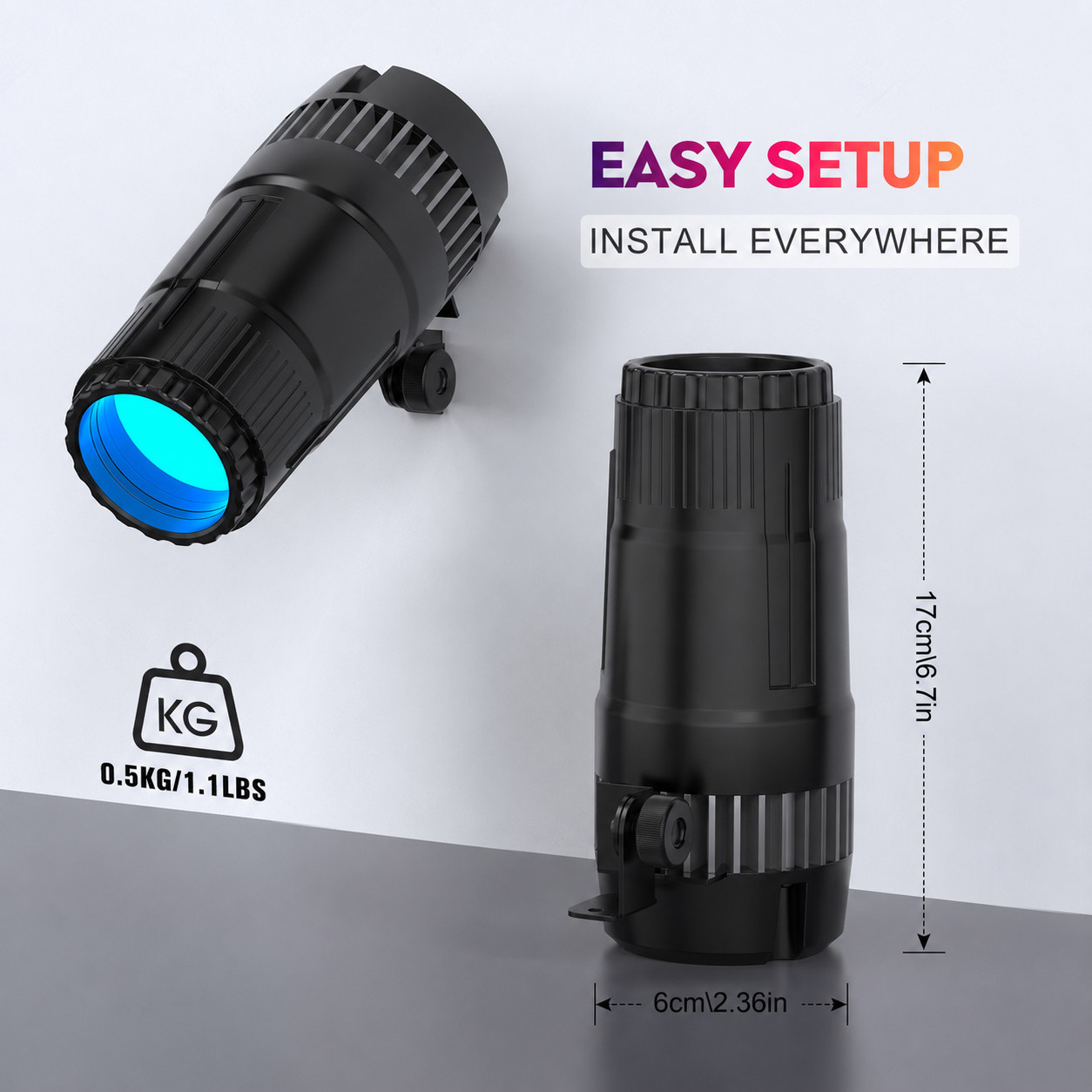 20W RGBW LED Beam Spot, Multi-Color/Pulse/Strobe for DJ/Stage/Wedding