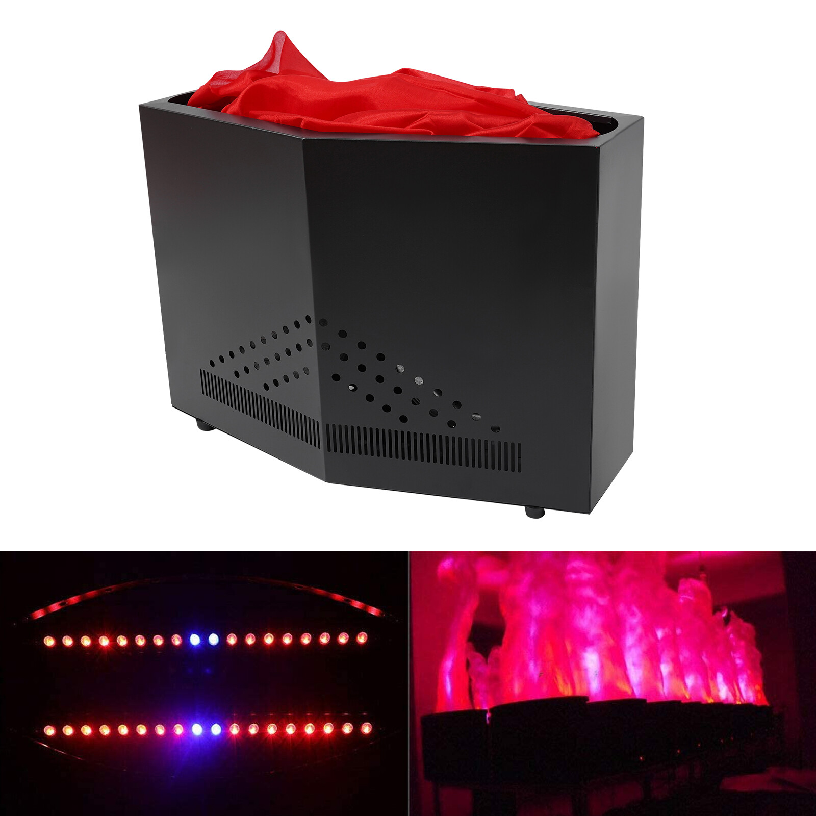 36 LED Stage Atmosphere Effect Fake Fire Flame Machine Flame Fire Light Machine