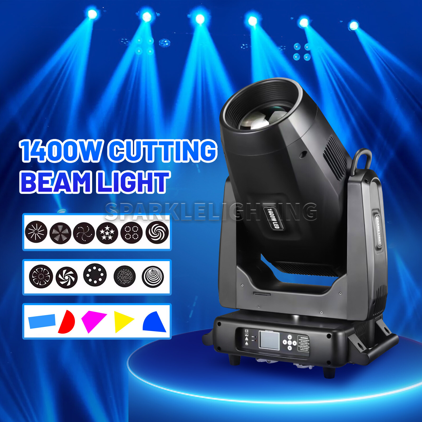 PAIDUN 1400W Module Engine Pattern Cutting CMY CTO DMX512 Concert Show Event DJ