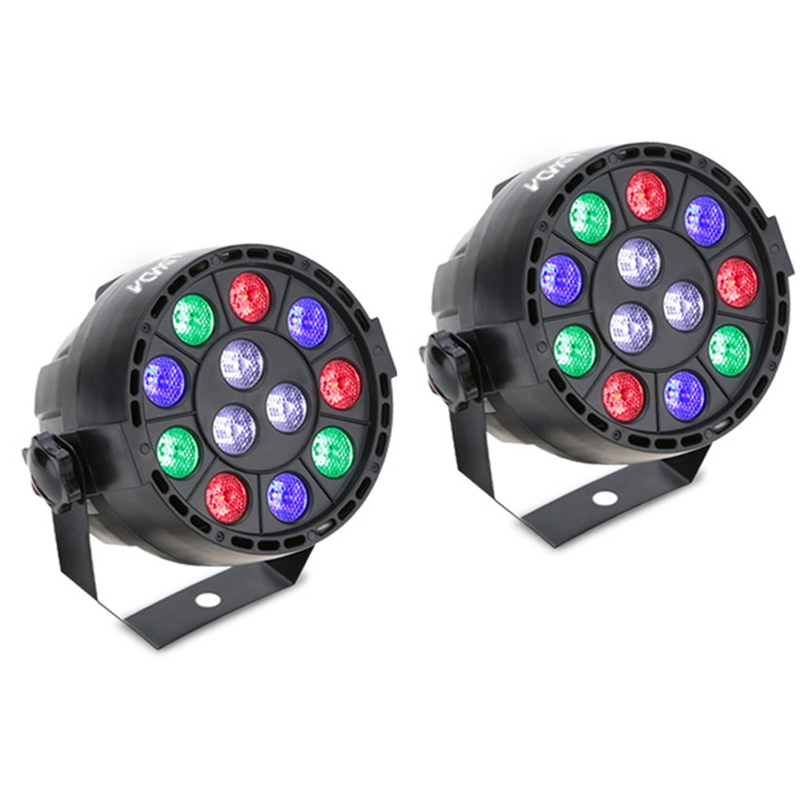 Lixada 30W RGBW DMX PAR Light 8-Channel Stage Disco Strobe AC90-240V V2