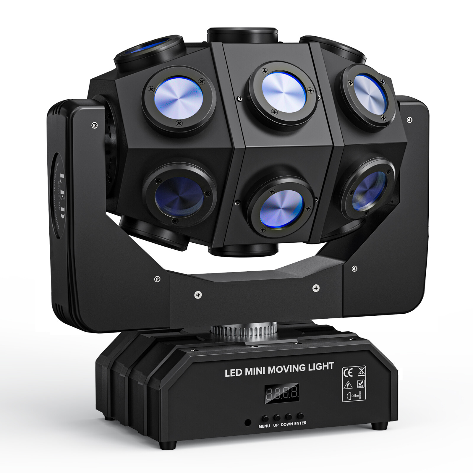 180W Moving Head 18 LED Rotating Beam DMX Stage Light RGBW DJ Disco Party Club