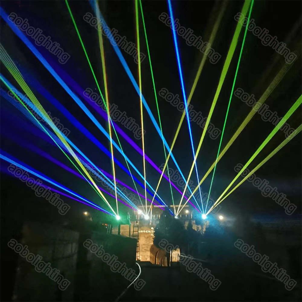 Outdoor 20W Animation Laser Light Rgb Ilda Lazer 40Kpps Scanner Fb4 Show Lasers