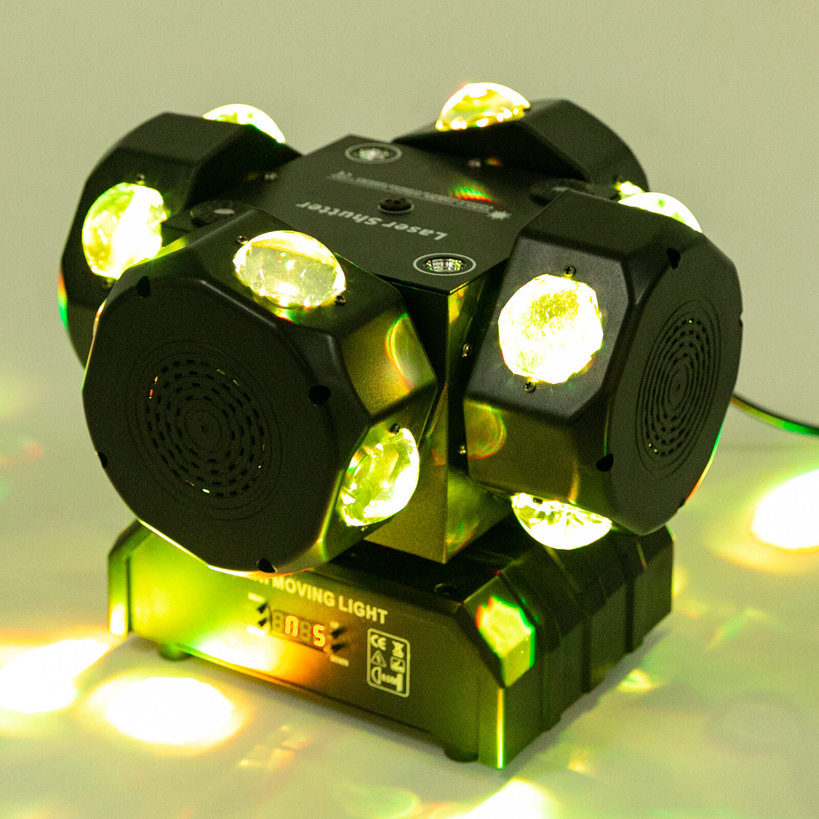 200W LED Laser Moving Head Light Rotating Stage Light DMX DJ Disco Party Stage.