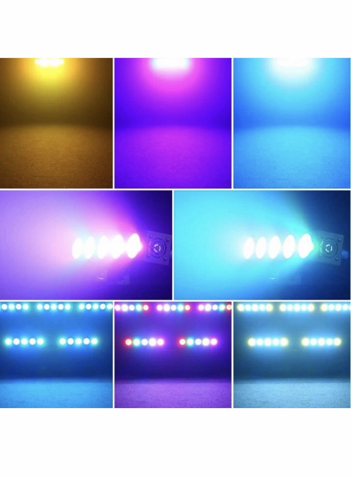 5 Eye LED Blinder Bar 100W RGBW DMX Wall Wash Stage Light DJ COB Effect