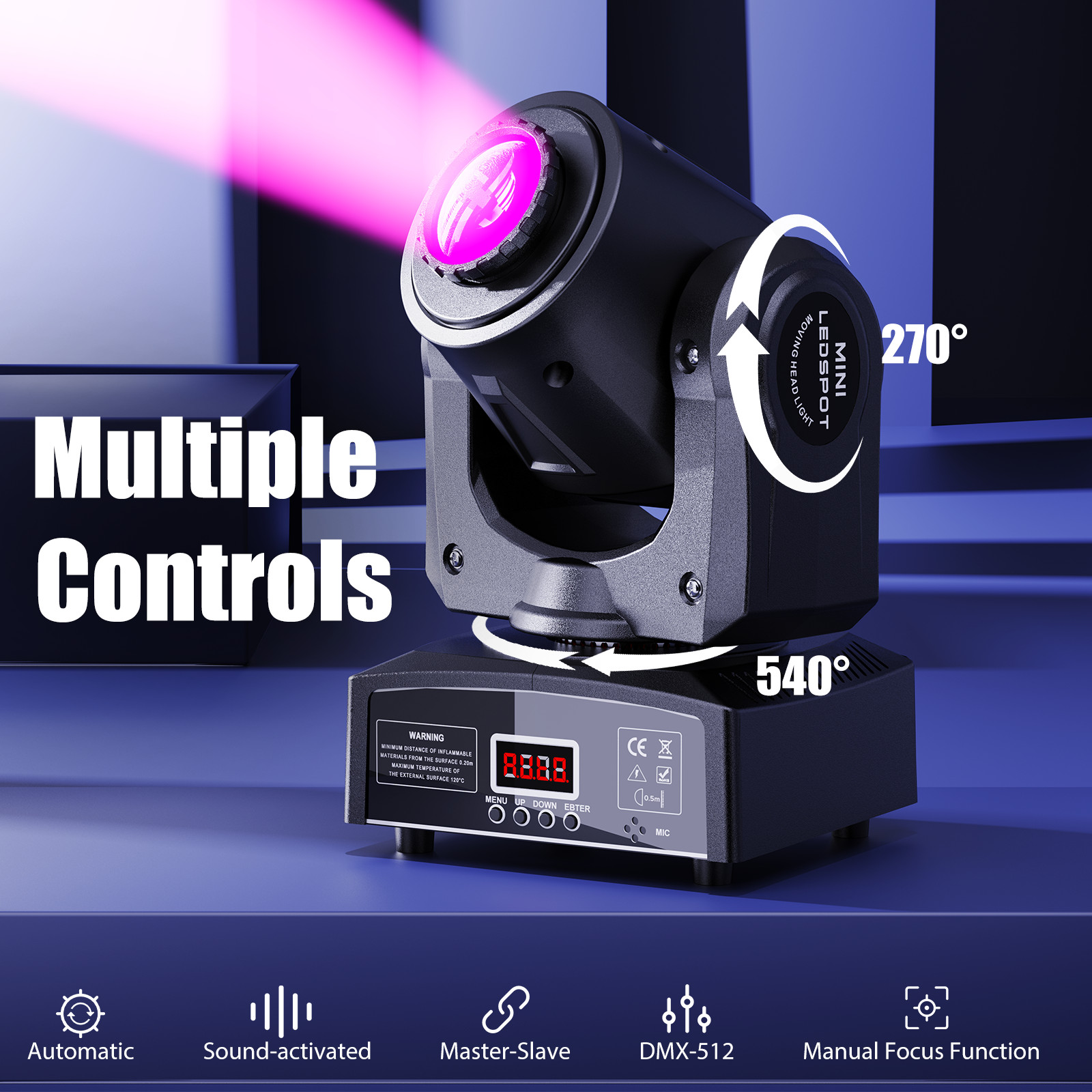 150W Beam Spot LED Moving Head Gobos Stage Light DMX512 Disco DJ Party Lighting