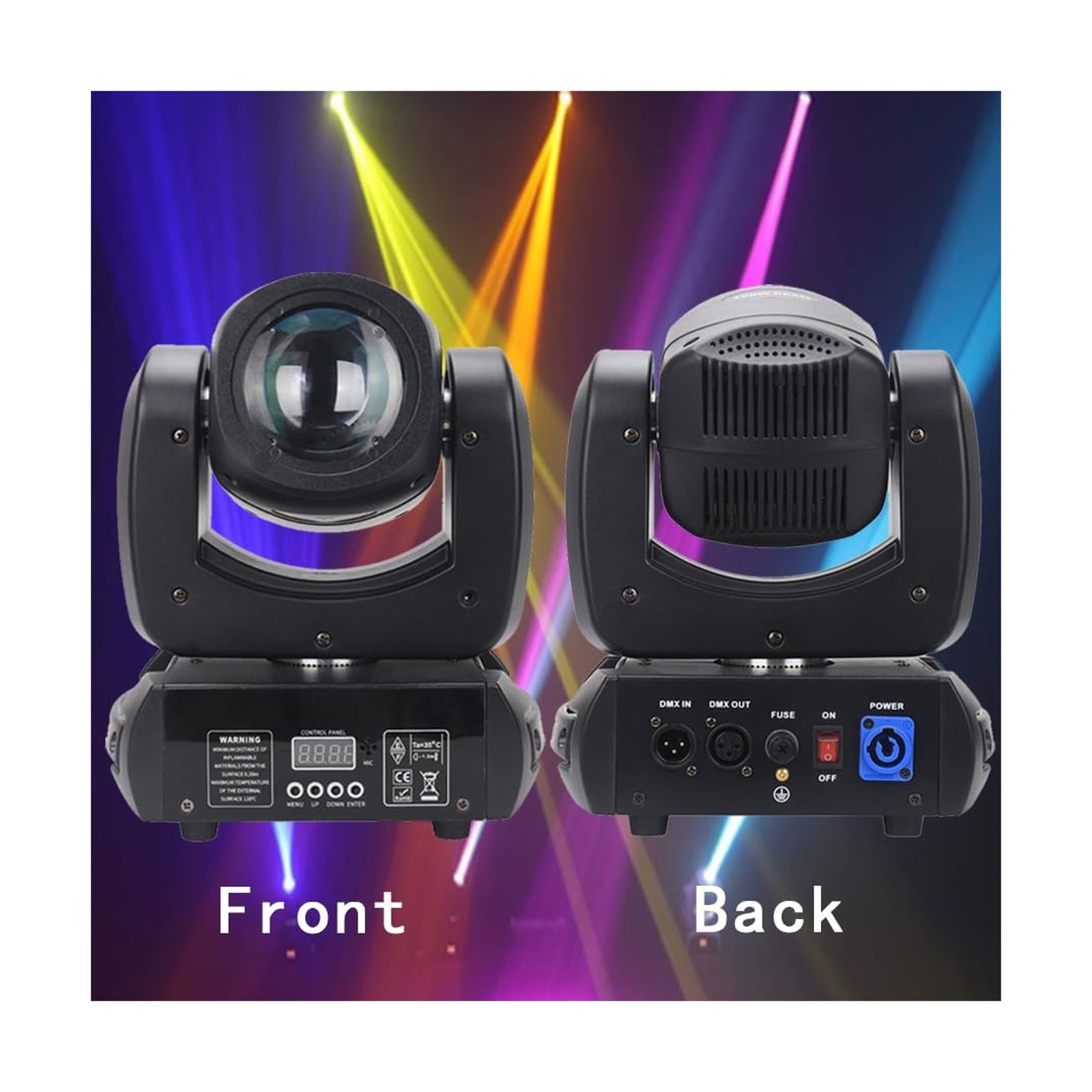 1Pcs Moving Head LED 100W Beam DMX Stage Light with 8 Colors 8 Gobos Rotating…