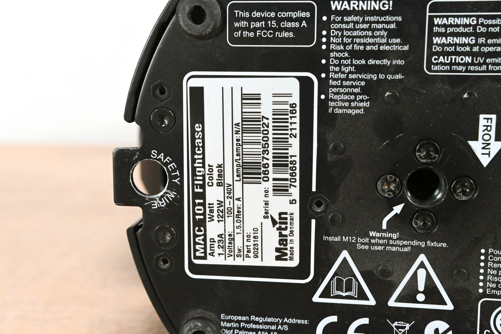 Martin Lighting MAC 101 Moving Head Wash Light CG0130C