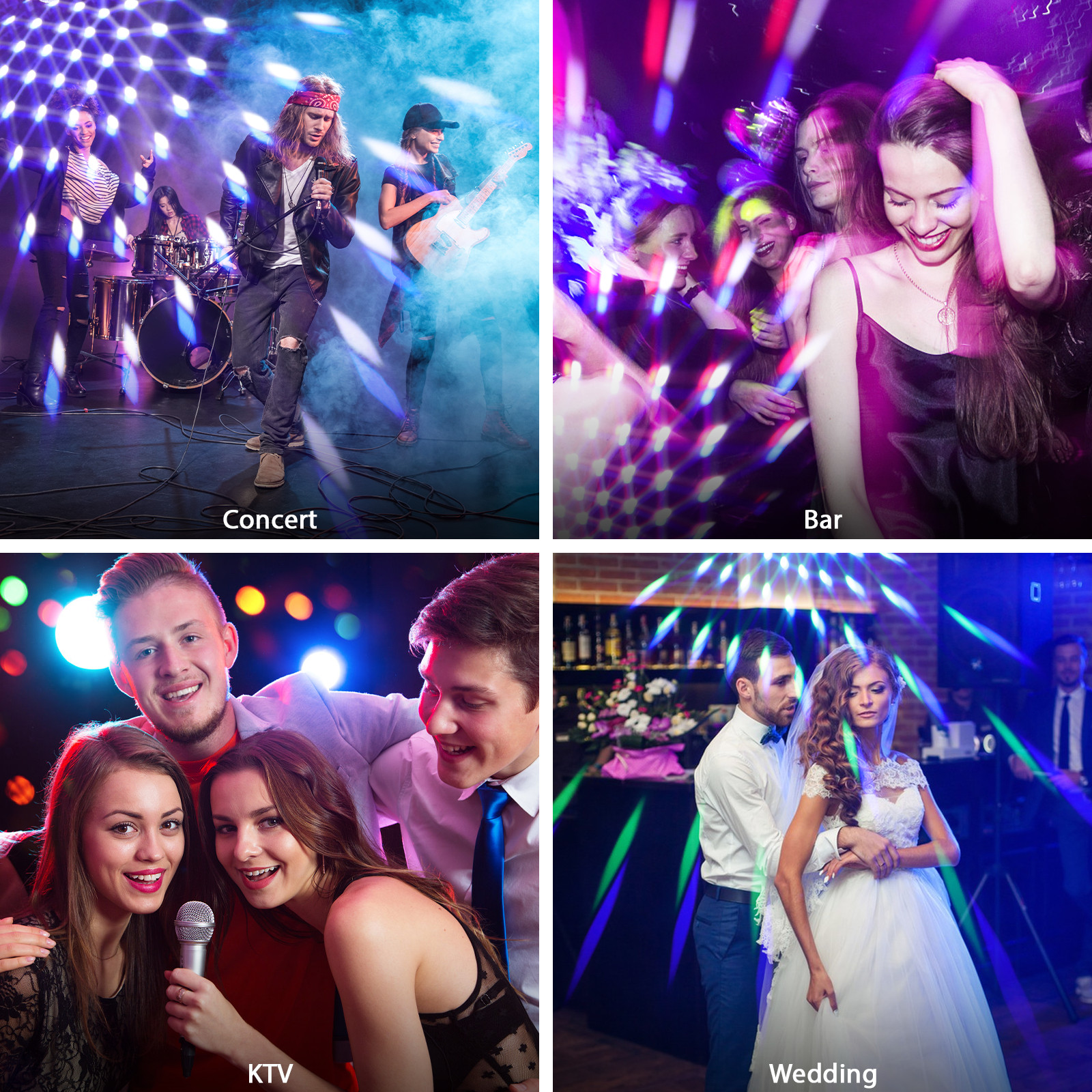 Compact Dual Head Moving Light With RGBW Kaleidoscope For Wedding Stage Party