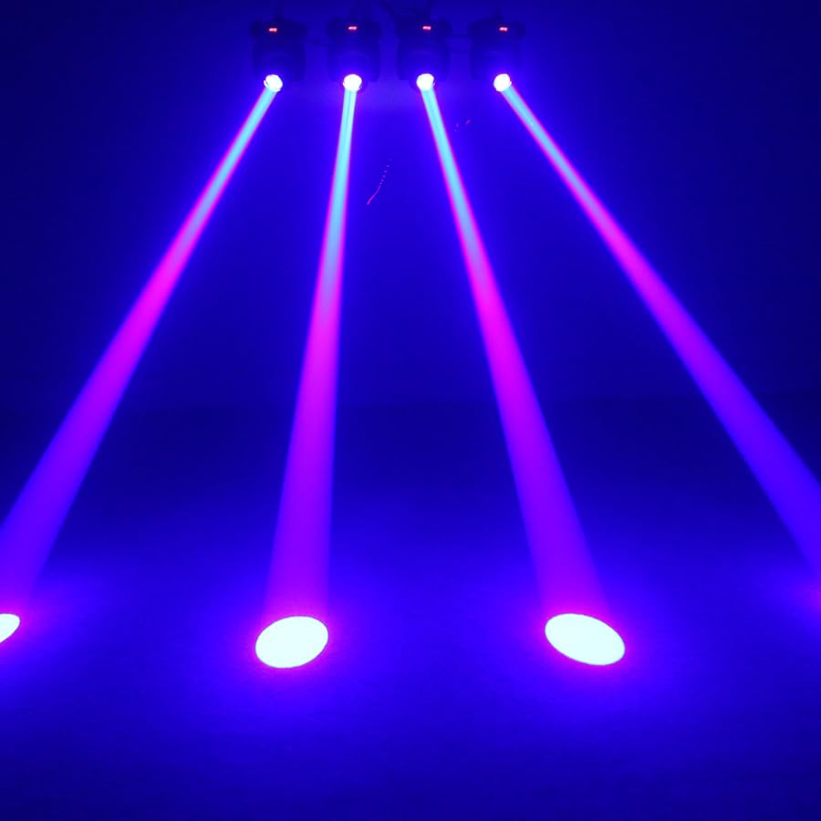 Ouzisg LED 120W Beam DMX Stage Light with 8 Colors 8 Gobos Rotating Prism Eff…