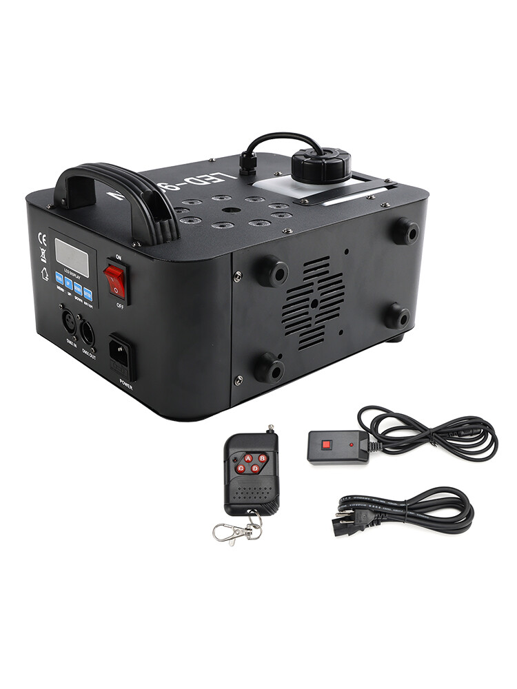 900W RGB LED Light Smoke Fog Machine DMX Stage Fogger DJ Spray Smoke Effect E4