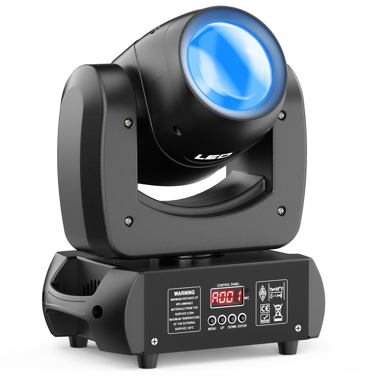 150W LED 18Prism Moving Head Light 8Gobo Beam Stage DMX Spot Disco DJ Lighting