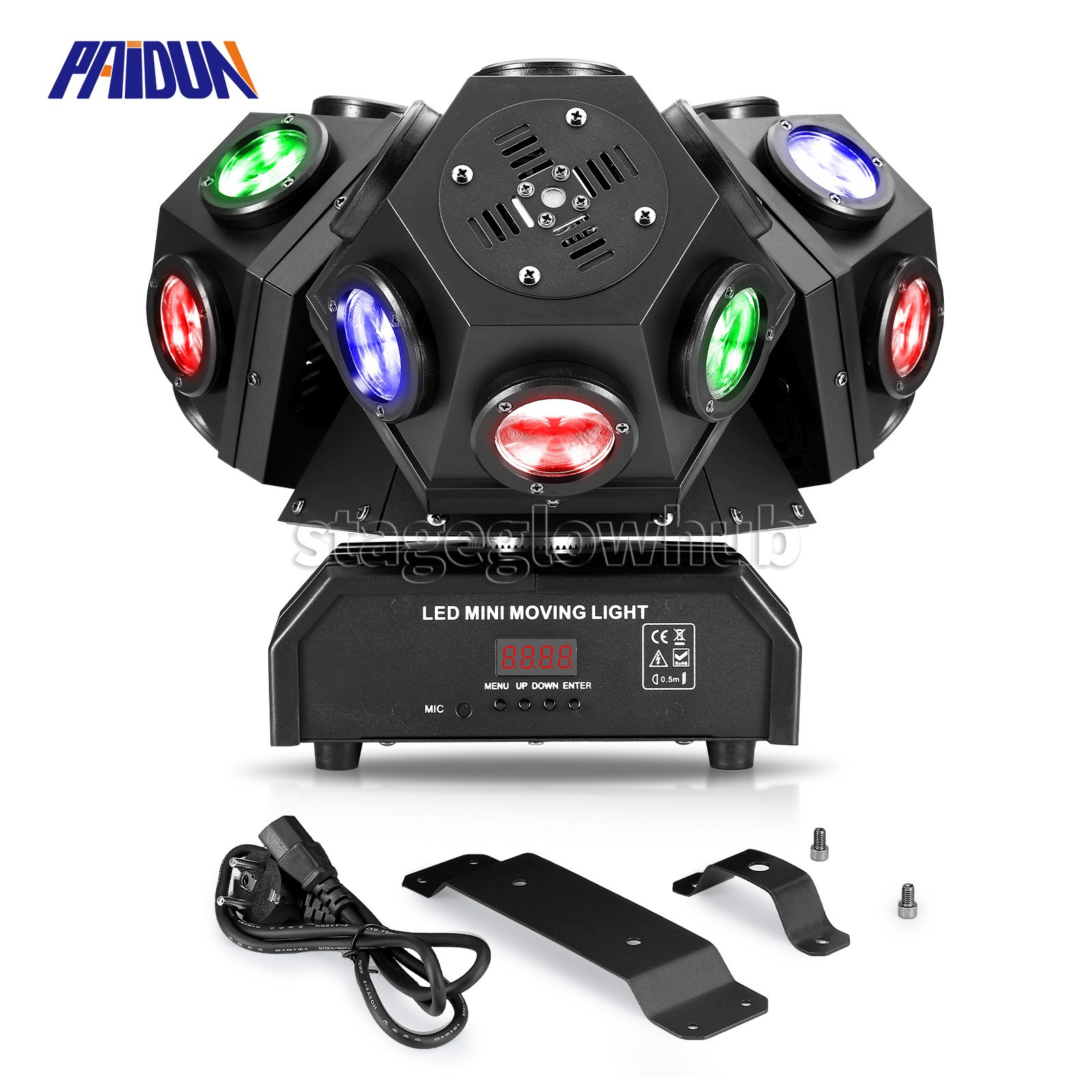 PAIDUN 200W RGBW LED Moving Head Light Laser Beam Strobe DJ Disco Club KTV Party