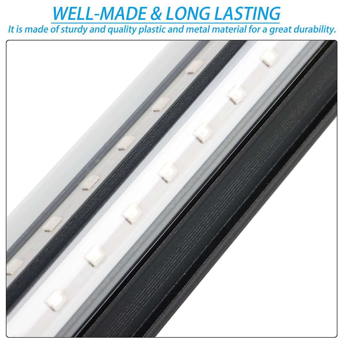 48LED UV Black Light Bar Fixtures Ultraviolet Lamp US Strip Plug Party Club US