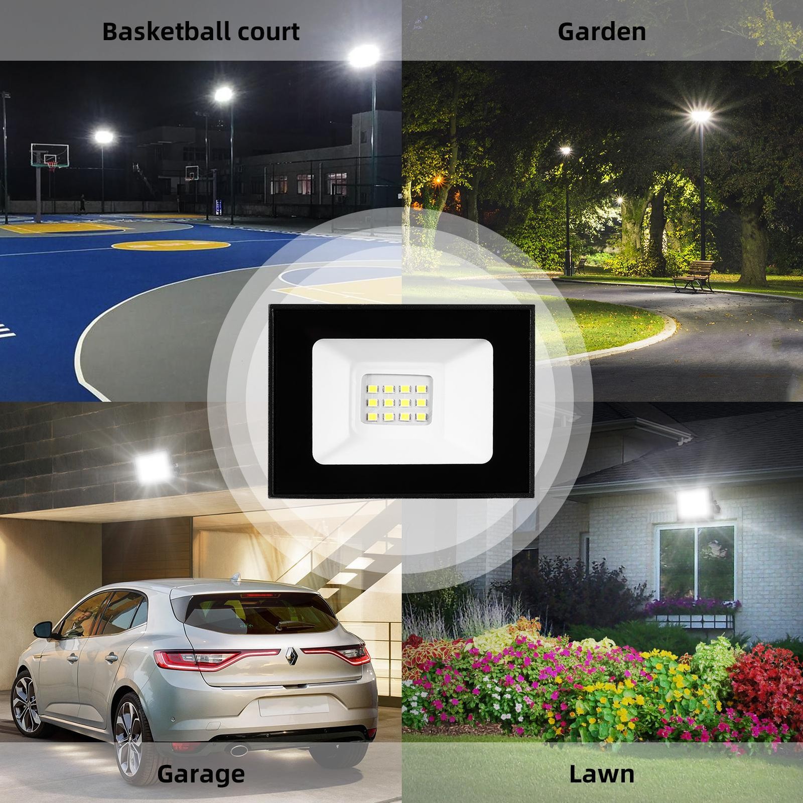 10-500W Watt Led Flood Light Outdoor Security Garden Yard Spotlight Lamp 110V