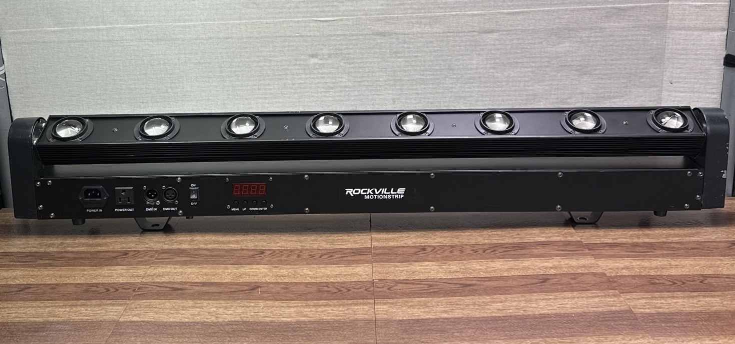 Rockville MOTIONSTRIP Motorized Moving Head Color Strip Wash/Beam Light Bar