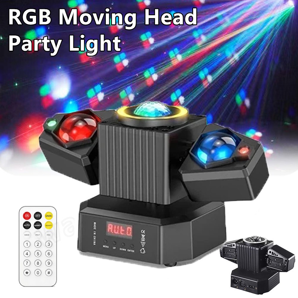 RGBW Moving Head Light 2LED Magic Ball Stage Effect Lighting DJ Disco Party KTV