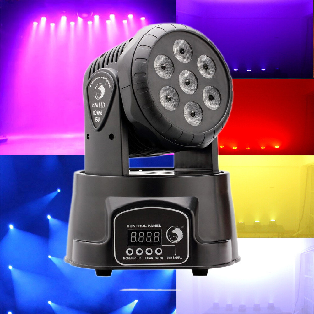 2PCS Moving Head 105W RGBW LED Beam Stage Lighting DMX DJ Party Club Disco Light