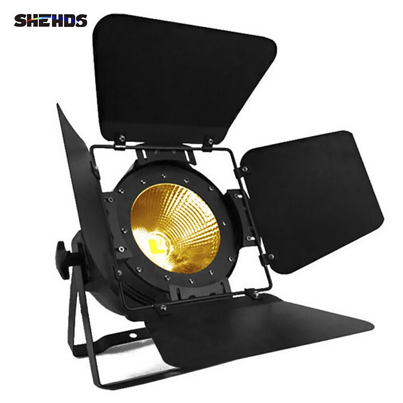 SHEHDS LED 200W Aluminum alloy Par COB Warm Cool White Light With Or Barndoors
