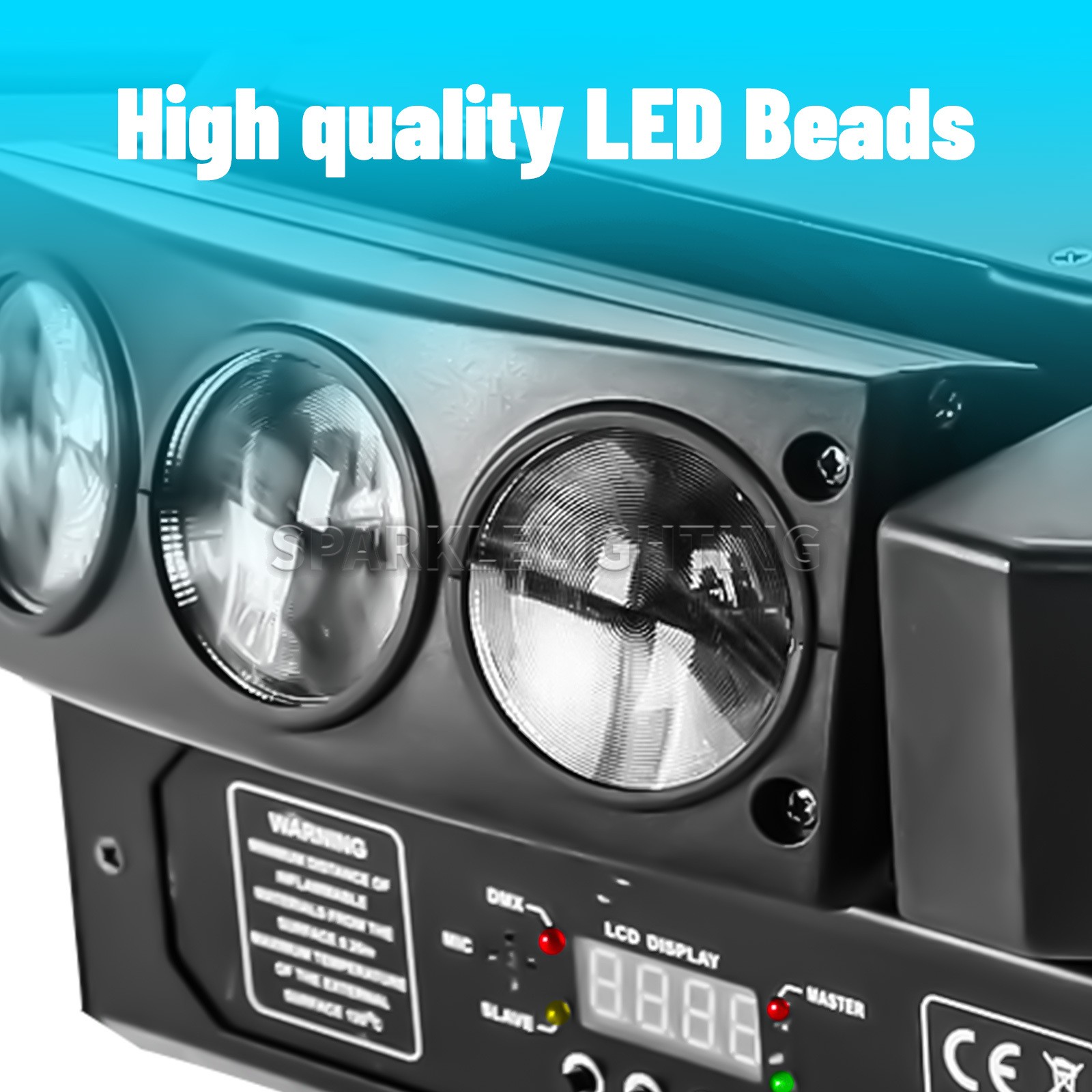 PAIDUN NEW RGBW Spider Laser Light 9LED Beam Moving Head Light Sound Activated