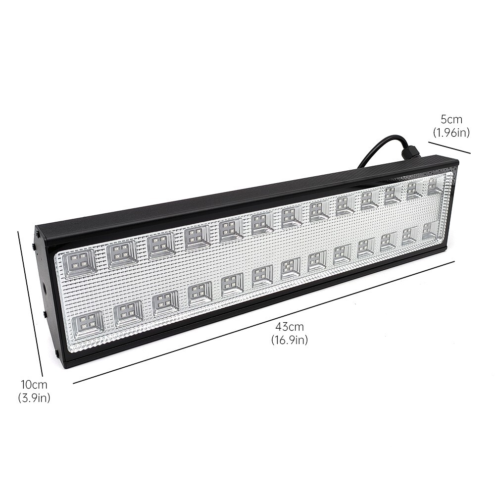 80 LED UV Black Light Bar Fixtures Ultraviolet Lamp Strip US Plug DJ Party Club