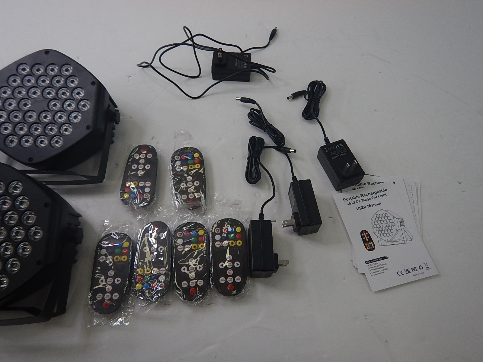Wireless Rechargeable Par Can Lights 4 Pack Wireless Stage Lighting for Events