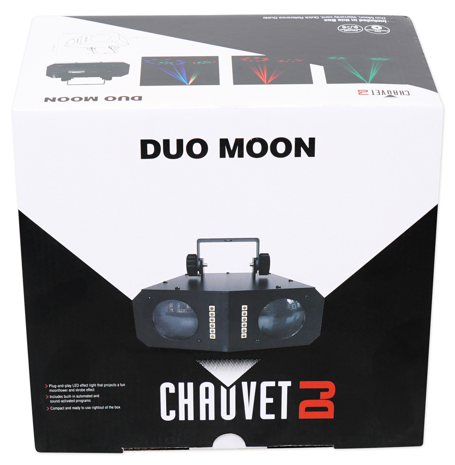 Chauvet DJ Duo Moon Moonflower/Strobe Effect Lighting Fixture For Church Stage