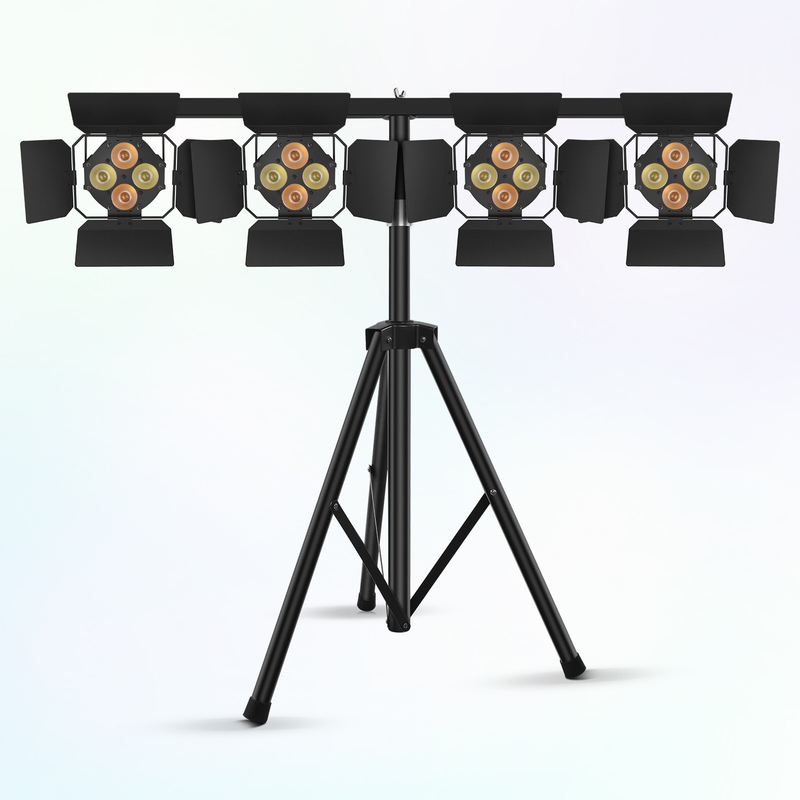 200W COB 4 LED Par Light DMX DJ Party Stage Lighting Warm+Cool White Spot Light
