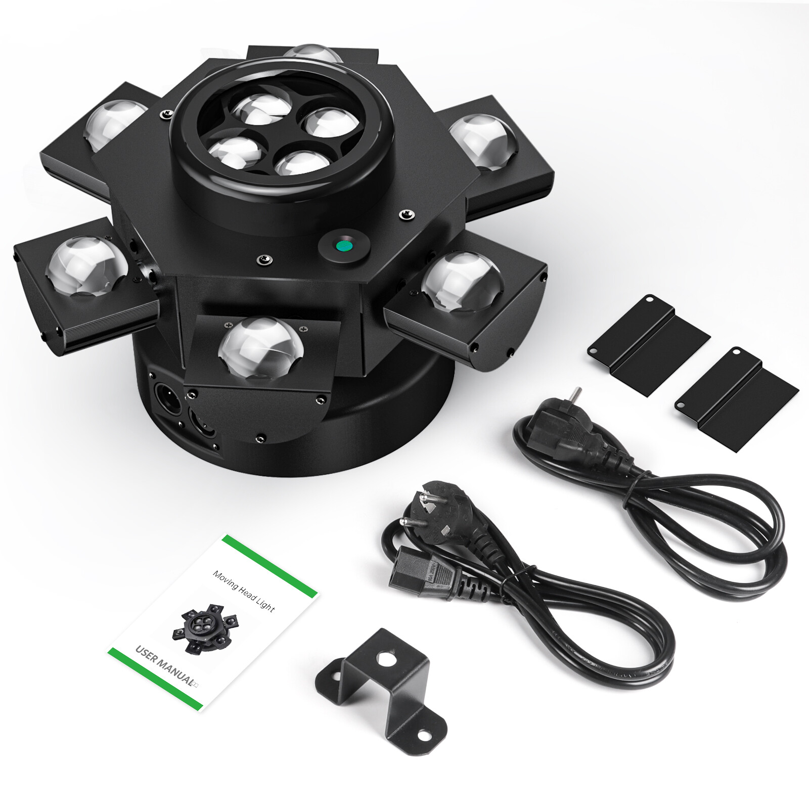 6 Arm Bee Eye LED Stage Lighting Moving Head Beam Light with Laser DJ Disco Bar