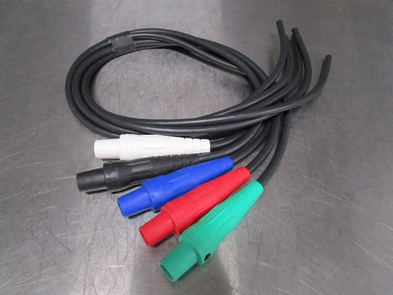 EISL Cable Size #2 Black 5-Wire Banded Set 5 FT Male/ Bare