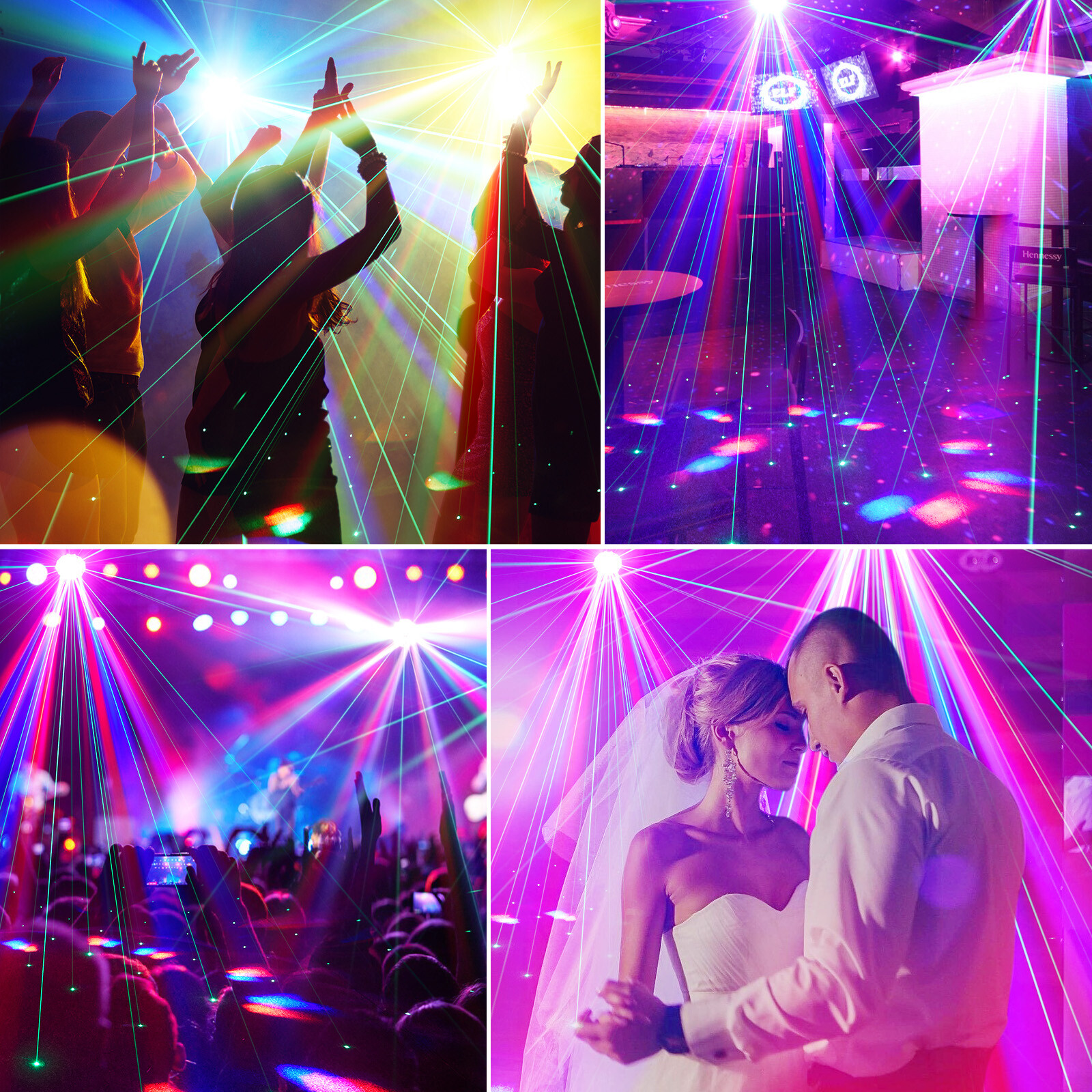 150W 6Bee Eye LED Laser Moving Head Light RGBW DMX Beam Stage Lighting DJ Disco