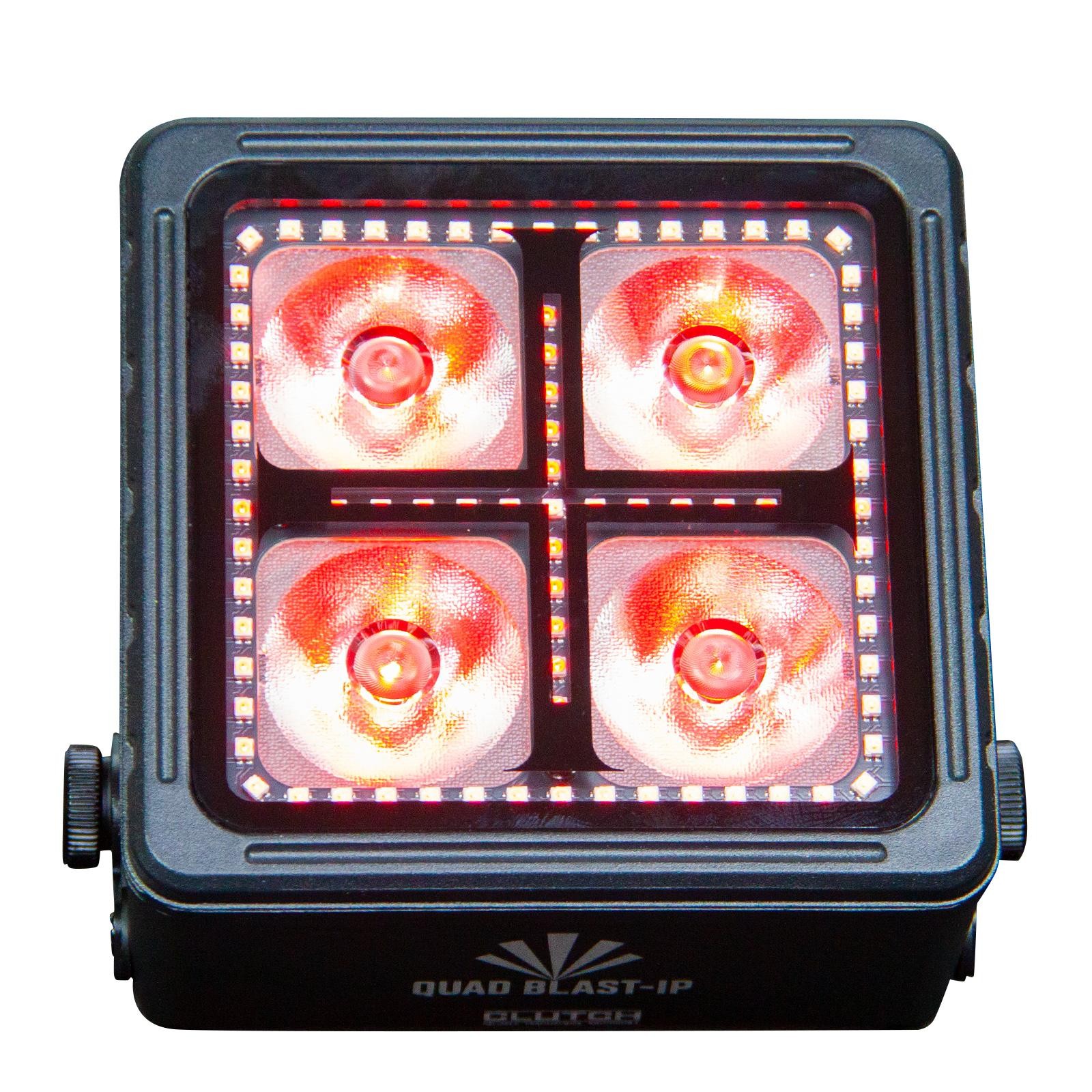 Clutch QUAD BLAST-IP RGBWA+UV LED IP65-Rated Indoor/Outdoor Uplight