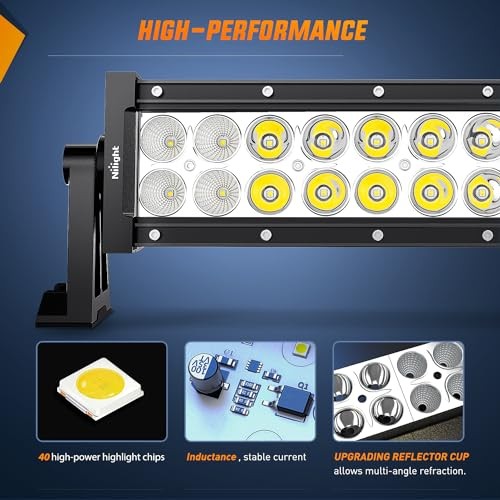 13.5Inch 72W Curved Spot Flood 13.5Inch 72W Light Bar with Wiring Harness