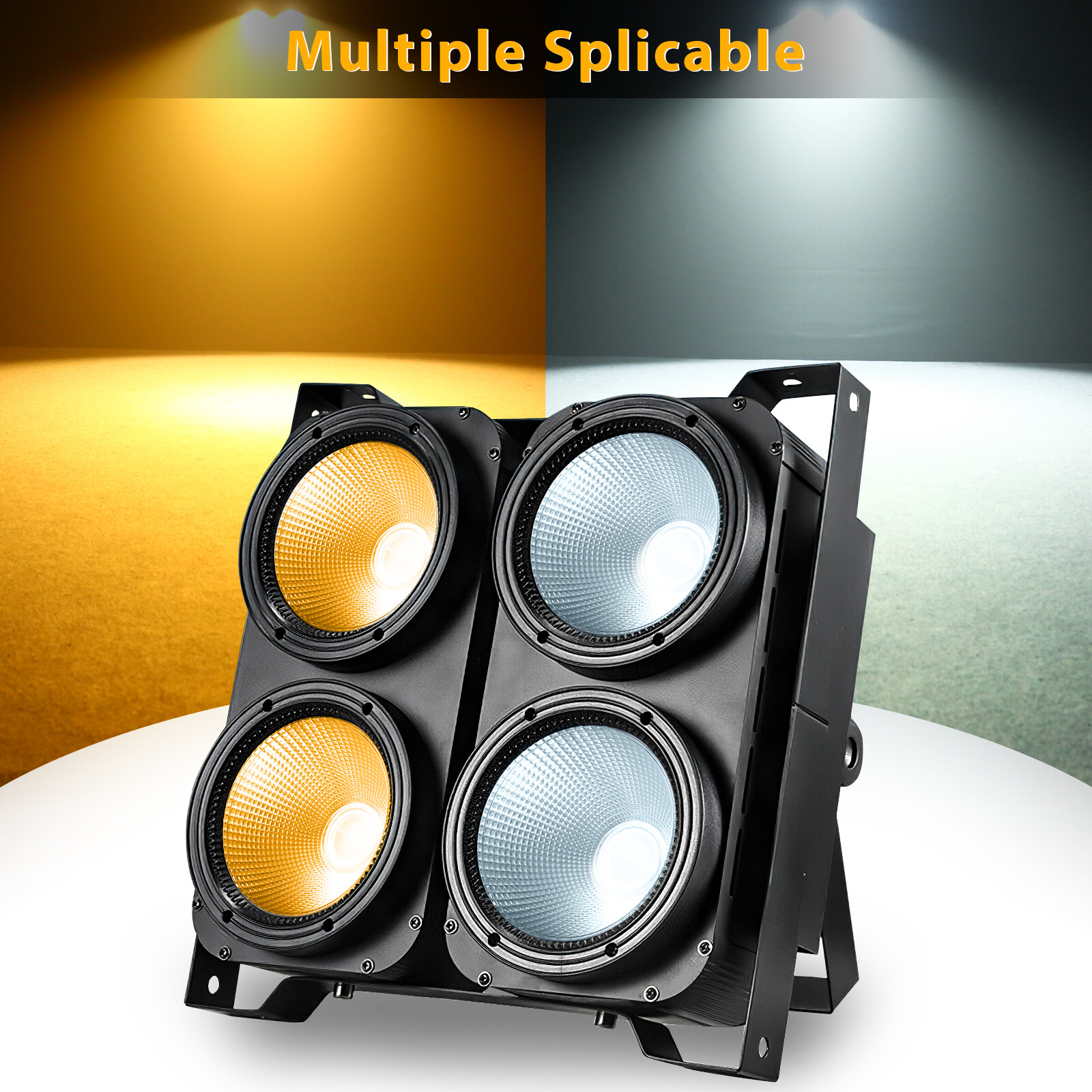 2PC 200W LED COB Par Light Blinder Cool White Warm White Lighting Church Theater