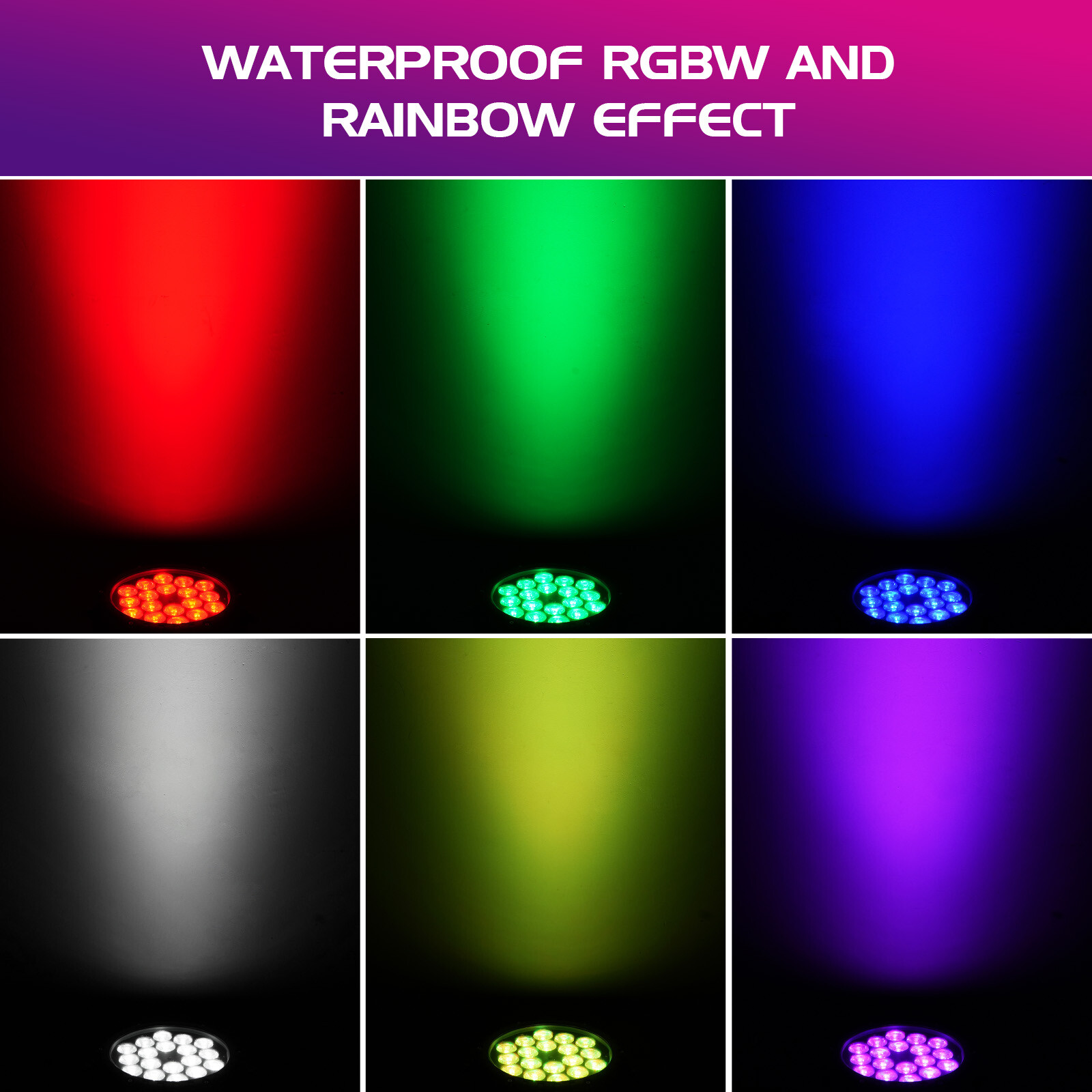 18X15W LED Par Light IP67 Waterproof DMX RGBW Outdoor Party Lights DJ Disco Show